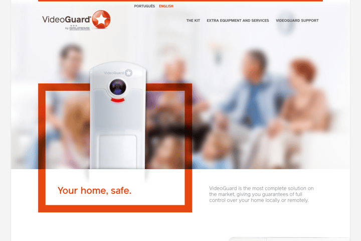 VideoGuard by Grupeme website preview